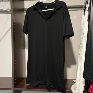 Shein black swing dress